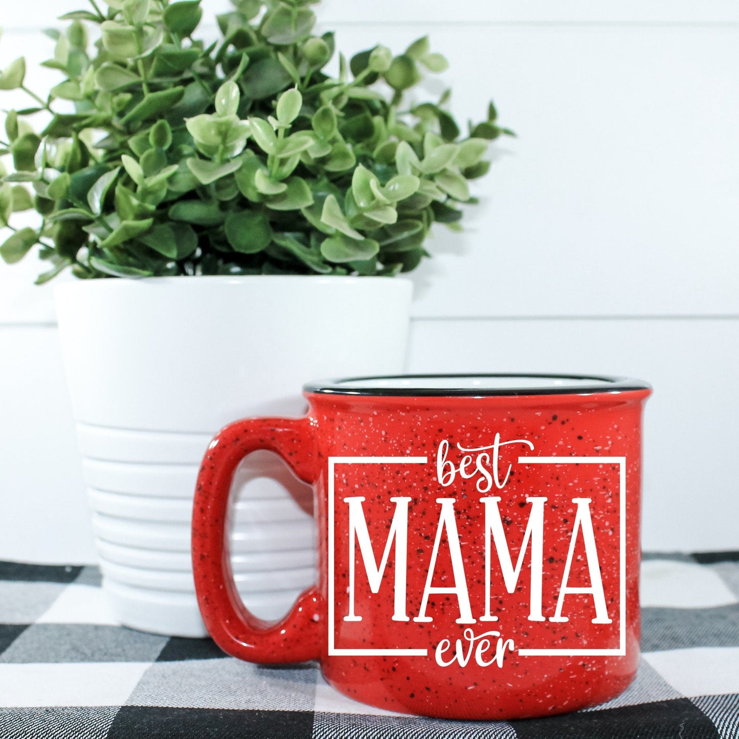 Best Mama Ever Campfire Mug – 15 oz Ceramic