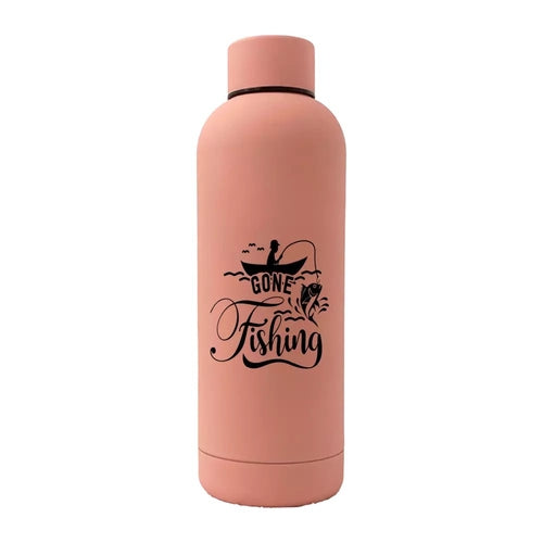 Gone Fishing 17 oz Stainless Steel Water Bottle – Vacuum Insulated