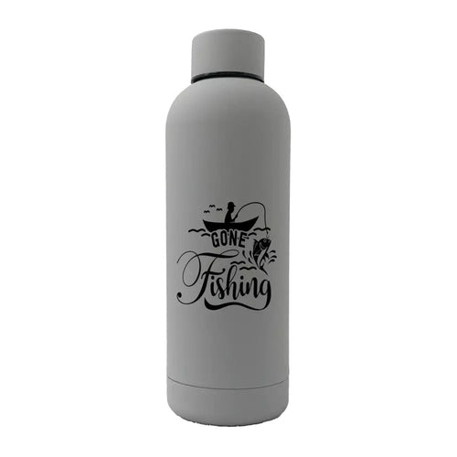 Gone Fishing 17 oz Stainless Steel Water Bottle – Vacuum Insulated