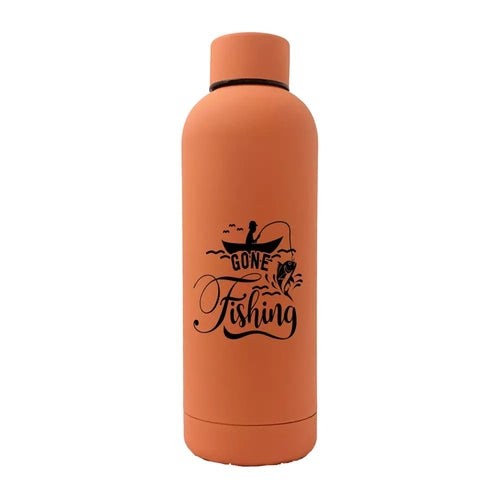 Gone Fishing 17 oz Stainless Steel Water Bottle – Vacuum Insulated
