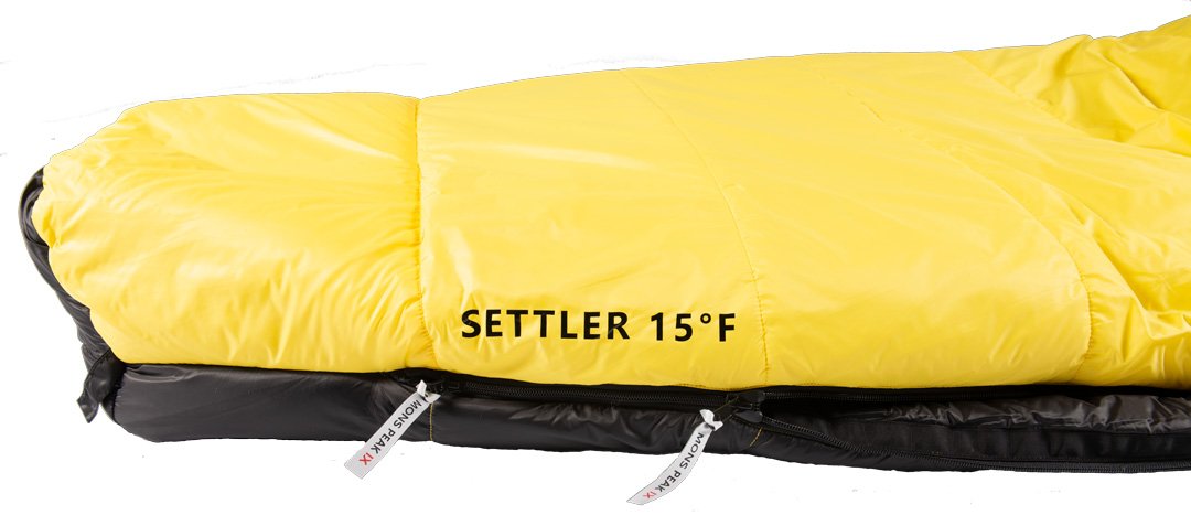 Settler 15°F Sleeping Bag – 3-Season Lightweight Sleeping Bag for Camping, Hiking &amp; Backpacking
