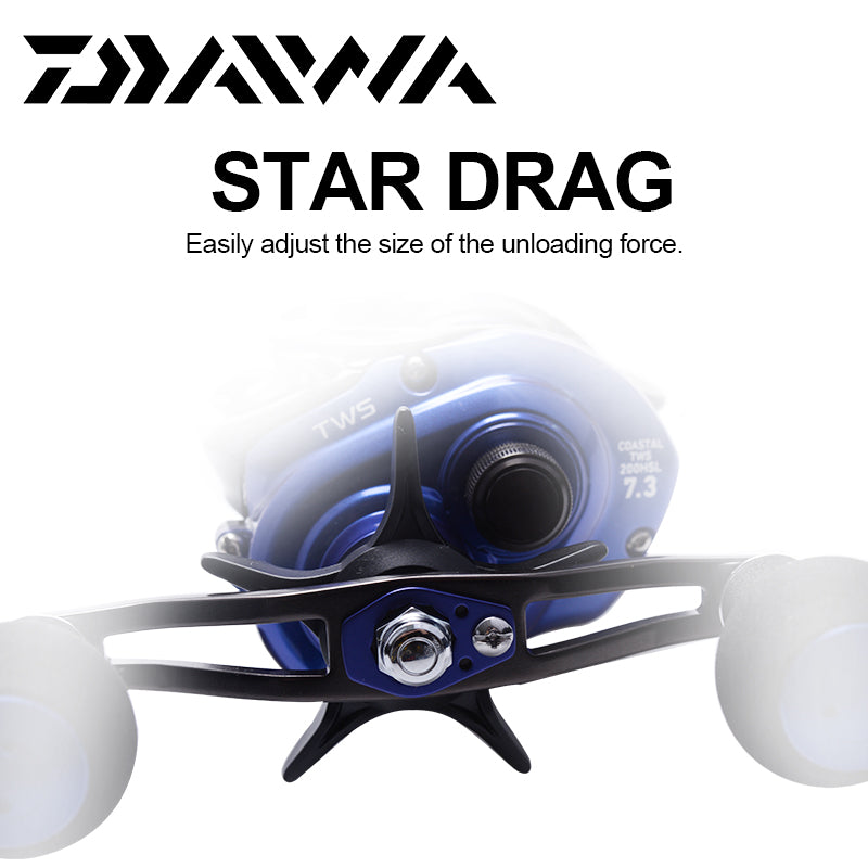 200HS / 200HSL COASTAL-TWS Baitcasting Reel – 7.3:1 Gear Ratio | SV Spool | 8BB | Max Drag 7kg