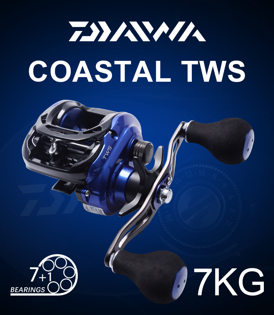 200HS / 200HSL COASTAL-TWS Baitcasting Reel – 7.3:1 Gear Ratio | SV Spool | 8BB | Max Drag 7kg
