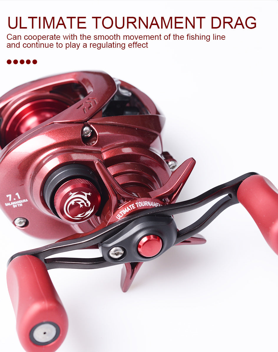 103H / 103HL Baitcasting Reel – 7+1BB | Gear Ratio 7.1:1 | Max Drag 5kg | SALAMANDURA Series