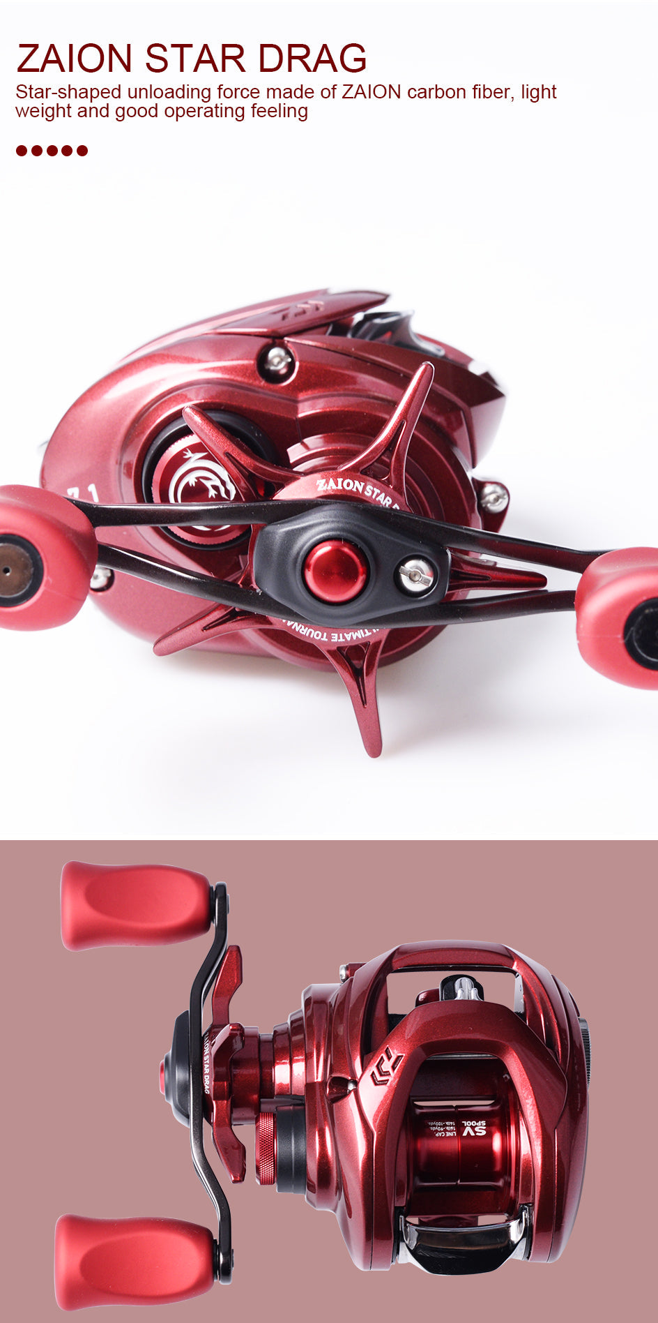 103H / 103HL Baitcasting Reel – 7+1BB | Gear Ratio 7.1:1 | Max Drag 5kg | SALAMANDURA Series