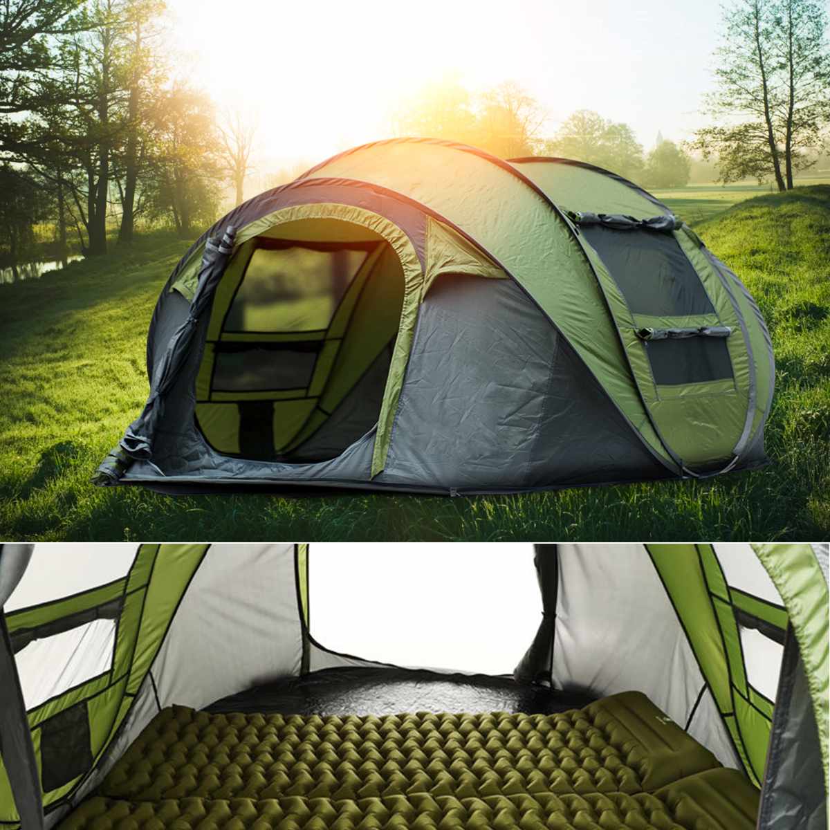 4–5 Person Pop-Up Camping Tent – Waterproof, Easy Setup & Breathable Design